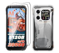 LYZXMY Funda para Blackview Xplore 1(6.78") Transparente Carcasa +2 Protectores de Pantalla de Vidrio Templado, Carcasa Suave de Silicona TPU