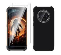 LYZXMY Funda para Cubot Kingkong ES(6.56") Negro Carcasa +2 Protectores de Pantalla de Vidrio Templado, Carcasa Suave de Silicona TPU