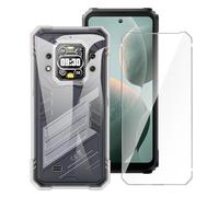 LYZXMY Funda para Cubot Kingkong Star 2 (6.72") + 1 x Protector de Pantalla Vidrio Templado Película Protectora - Transparente Carcasa Silicona TPU Suave Caso Case