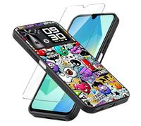 LYZXMY Funda para CUBOT P90(6.88") + Protector de Pantalla Vidrio Templado Película Protectora - Negro Carcasa Silicona TPU Suave Caso Case - Monster