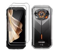 LYZXMY Funda para DOOGEE S Punk(6.58") Transparente Carcasa +2 Protectores de Pantalla de Vidrio Templado, Carcasa Suave de Silicona TPU