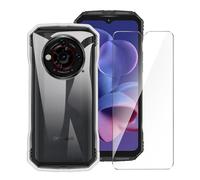 LYZXMY Funda para Doogee S118 Pro (6.58") + Protector de Pantalla Vidrio Templado Película Protectora - Transparente Carcasa Silicona TPU Suave Caso Case