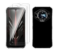 LYZXMY Funda para Doogee S119(6.72") Negro Carcasa +2 Protectores de Pantalla de Vidrio Templado, Carcasa Suave de Silicona TPU