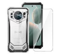 LYZXMY Funda para Doogee S200 (6.72") + 1 x Protector de Pantalla Vidrio Templado Película Protectora - Transparente Carcasa Silicona TPU Suave Caso Case