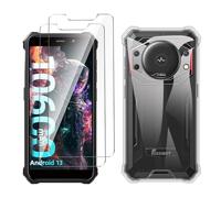 LYZXMY Funda para FOSSiBOT F101 Pro(5.45") Transparente Carcasa +2 Protectores de Pantalla de Vidrio Templado, Carcasa Suave de Silicona TPU