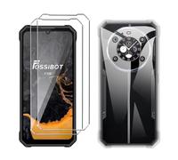 LYZXMY Funda para FOSSiBOT F109 5G(6.745") Transparente Carcasa +2 Protectores de Pantalla de Vidrio Templado, Carcasa Suave de Silicona TPU