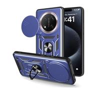 LYZXMY Funda para Honor Magic7 Lite 5G / Honor Magic 7 Lite 5G (6.78"), Carcasa con Soporte rotativo de 360 °[ Doble Capa PC + TPU ] Caso Case-Azul