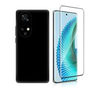 LYZXMY Funda para Ulefone Note 17 Pro (6.78") + 1 x Protector de Pantalla Vidrio Templado Película Protectora - Negro Carcasa Silicona TPU Suave Caso Case