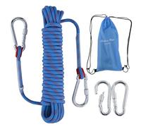 LZ.MZXU Cuerda de 10 Metros 8 mm, Amarre, Exteriores, Cuerda para Acampada, Apta para Barcos, Kayaks, Canoas, Remolque (Azul)