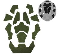 LZAQHMT 11 Parches Adhesivos Mágicos para Casco Táctico - Parches Adhesivos con Cierre De Hook and Loop para Accesorios De Casco Fast SF High Cut Y Equipo Táctico De Airsoft(Ranger Green)