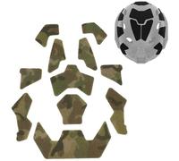 LZAQHMT 11 Parches Adhesivos Mágicos para Casco Táctico - Parches Adhesivos con Cierre De Hook and Loop para Accesorios De Casco Fast SF High Cut Y Equipo Táctico De Airsoft(CP)