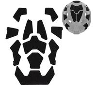 LZAQHMT 11 Parches Adhesivos Mágicos para Casco Táctico - Parches Adhesivos con Cierre De Hook and Loop para Accesorios De Casco Fast SF High Cut Y Equipo Táctico De Airsoft(Matte Black)