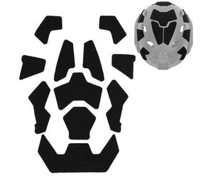 LZAQHMT 11 Parches Adhesivos Mágicos para Casco Táctico - Parches Adhesivos con Cierre De Hook and Loop para Accesorios De Casco Fast SF High Cut Y Equipo Táctico De Airsoft(Matte Black)