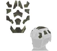 LZAQHMT 11 Parches Tácticos para Casco - Juego De Pegatinas Mágicas De Camuflaje con Cierre De Hook and Loop para Casco Fast SF De Corte Alto Accesorios Tácticos(ODCP)
