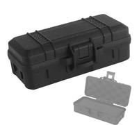 LZAQHMT 15,2 X 6,3 Cm Caja De Almacenamiento para Equipo Táctico - Estuche Protector Rígido para Linterna Táctica, Reloj Y Brújula(BK)