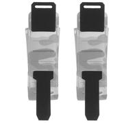 LZAQHMT 2 Lodenn Tactical Magazine Pouch Belt Mount Straps, Kevreet Gant MOLLE Adapterioù Krog-ha-boukl, 13,5 X 3 cm(Black)