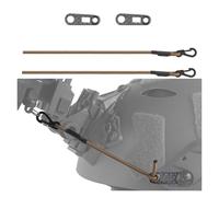 LZAQHMT 2 Unidades Cordón De Sujeción Táctico para Visión Nocturna - Cordón Elástico para PVS7/PVS14/PVS31, Montaje Rápido En Casco para Dispositivos De Visión Nocturna(Tan)