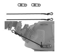 LZAQHMT 2 Unidades Cordón De Sujeción Táctico para Visión Nocturna - Cordón Elástico para PVS7/PVS14/PVS31, Montaje Rápido En Casco para Dispositivos De Visión Nocturna(BK)
