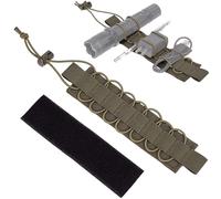 LZAQHMT 2 Unidades Panel Administración Táctico con Cierre Hook and Loop - Inserto Organizador Modular con Respaldo Adhesivo para Mochilas Y Bolsos Tipo Mensajero(Green)