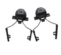 LZAQHMT Adaptador Suspensión For Auriculares Riel Casco Táctico For Auriculares Comunicación Tácticos Compatible con Cascos Wendy(BK-W)
