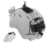 LZAQHMT Bolsa Batería para Casco Táctico PVS31 NVG - Forma T Estuche Contrapeso Ajustable Sistema Retención con Gancho Seguridad para Disparar Airsoft con Casco Rápidamente(BCP)