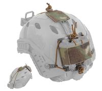 LZAQHMT Bolsa Batería para Casco Táctico PVS31 NVG - Forma T Estuche Contrapeso Ajustable Sistema Retención con Gancho Seguridad para Disparar Airsoft con Casco Rápidamente(CP)