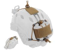 LZAQHMT Bolsa Batería para Casco Táctico PVS31 NVG - Forma T Estuche Contrapeso Ajustable Sistema Retención con Gancho Seguridad para Disparar Airsoft con Casco Rápidamente(CB)