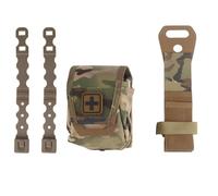 LZAQHMT Bolsa Supervivencia Táctica Seguridad Extracción Rápida - Bolsa Primeros Auxilios Médica MOLLE Desprendible Cinturón Porta Tijeras Médicas Bolsa IFAK Vacía(CP)