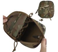 LZAQHMT Bolsa Táctica MOLLE para Administración - Organizador Elástico con Doble Cremallera para Torniquetes, Linternas Y Linternas Químicas Compatible con El Cinturón del Chaleco(MC)