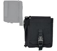 LZAQHMT Bolsa Táctica Mutante - Funda Modular para Radio GP MOLLE para Herramientas, Equipo De Comunicaciones Y Almacenamiento De Elementos Esenciales Al Aire Libre(Matte Black)