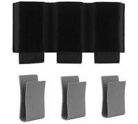 LZAQHMT Bolsa Táctica Triple Cargador 5.56 for Chaleco Caza Airsoft MK3 MK4 Soporte Elástico for Cargador Integrado(BK)