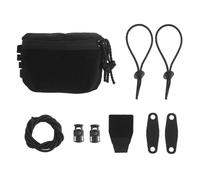 LZAQHMT Bolsa Universal para Batería Trasera De Gafas Visión Nocturna para Casco Bolsa De Contrapeso - Accesorio Táctico Fast para Casco para Caza Y Tiro con Airsoft(Matte Black)