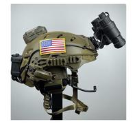 LZAQHMT Casco Táctico Airsoft Modelo Visión Nocturna AN/PVS31 Auriculares Comunicación Casco para Juegos rol, Caza Tiro Aire Libre(CB)