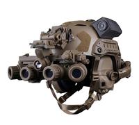 LZAQHMT Casco Táctico Ajustable con Auriculares con Reducción De Ruido Gen6 Modelo De Visión Nocturna Simulada Y Luz para Paintball Y Equipo Militar(T)