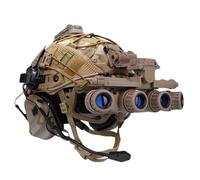 LZAQHMT Casco Táctico Fast para Airsoft - Conjunto Completo Cascos Antigolpes con Gafas Visión Nocturna Tácticas GPNVG 18, Auriculares, Luces Señalización Equipo Paintball para Cosplay Al Aire Libre