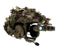 LZAQHMT Casco Táctico Rápido con Auriculares, Modelo NVG Y Luz Señalización | Kit Casco Antigolpes para Paintball, Caza Y Juegos Guerra Al Aire Libre