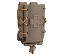 LZAQHMT Estuche Rígido Táctico Molle For Torniquete TQ, Kits Médicos Emergencia IFAK, Bolsa Trauma Montada Cinturón Combate, Accesorios Caza CS(Tan)