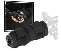 LZAQHMT Funda Táctica for Supresor De 4/5/6/7/9 Pulgadas - Microfibra Ignífuga Mejorada Y Forro De Silicona con Protección Térmica for Caza, Tiro, Juegos De Guerra Y Airsoft.(BK,5in)