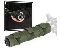 LZAQHMT Funda Táctica for Supresor De 4/5/6/7/9 Pulgadas - Microfibra Ignífuga Mejorada Y Forro De Silicona con Protección Térmica for Caza, Tiro, Juegos De Guerra Y Airsoft.(OD,9in)