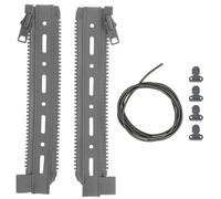 LZAQHMT Kit Adaptador De Cremallera MOLLE para Panel Trasero Táctico - Correa De Carga Expandible con Cremallera para Paneles Traseros De Chalecos Y Equipo CPC JPC(Wolf Grey)