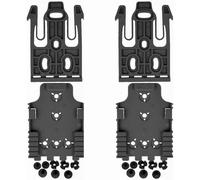 LZAQHMT Kit De 2 Piezas para Funda De Bloqueo Rápido QLS - Juego De Adaptadores De Conexión Rápida para Cinturón/Plataforma Pierna, Accesorios para Montaje De Funda Táctica(BK)