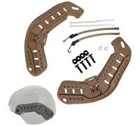 LZAQHMT Kit De Montaje En Riel Lateral ARC para Casco Táctico con Cordón Elástico para Gafas De Visión Nocturna, Compatible con Cascos Mich 2000, 2001 Y 2002 para Caza con Airsoft(CB)