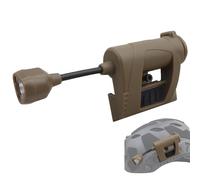 LZAQHMT Linterna De Señalización 4 En 1 para Casco De Airsoft Linterna LED IR/Roja/Verde/Blanca para Riel ARC Fast/SF/Ops-Core Accesorio Táctico Militar(Tan)