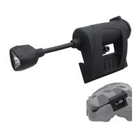 LZAQHMT Linterna De Señalización 4 En 1 para Casco De Airsoft Linterna LED IR/Roja/Verde/Blanca para Riel ARC Fast/SF/Ops-Core Accesorio Táctico Militar(Black)