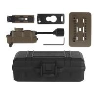 LZAQHMT Luz De Casco Táctico con Soporte & Clips De Correas De Riel Guía ARC - Rojo/Verde/Azul/Blanco/IR 4 Modos para Caza Al Aire Libre Ciclismo Pesca(Coyote Brown)