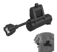 LZAQHMT Luz De Señalización De Supervivencia Infrarroja para Casco Táctico Militar - Ligera con Riel Guía ARC Y Clips De Correa Accesorio para Casco(Matte Black)