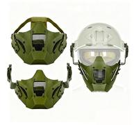 LZAQHMT Máscara Táctica Media Cara Airsoft - Malla Metálica for Caza Al Aire Libre, Entrenamiento Tiro Juegos Guerra CS - Accesorios for Paintball(RG)