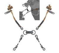 LZAQHMT Mejorado Cordón Táctico Fast para Casco con Sujeción para Visión Nocturna - Cuerda Elástica Anticaída, Cuerda Fija Antipérdida para Dispositivos De Visión Nocturna PVS7/PVS14/PVS31(Tan)