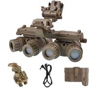 LZAQHMT Modelo De Visor Nocturno GPNVG-18 (réplica) con Soporte Ajustable para Casco Y Bolsa De Contrapeso - Ideal para Exhibición En Cosplay Táctico(T)