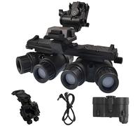 LZAQHMT Modelo De Visor Nocturno GPNVG-18 (réplica) con Soporte Ajustable para Casco Y Bolsa De Contrapeso - Ideal para Exhibición En Cosplay Táctico(BK)